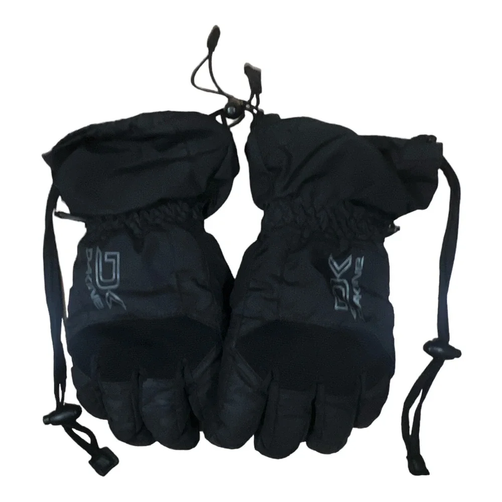 Dakine Gore Tex Gloves Youth Size L Kids 8-10 Years Black Skiing Snowboarding